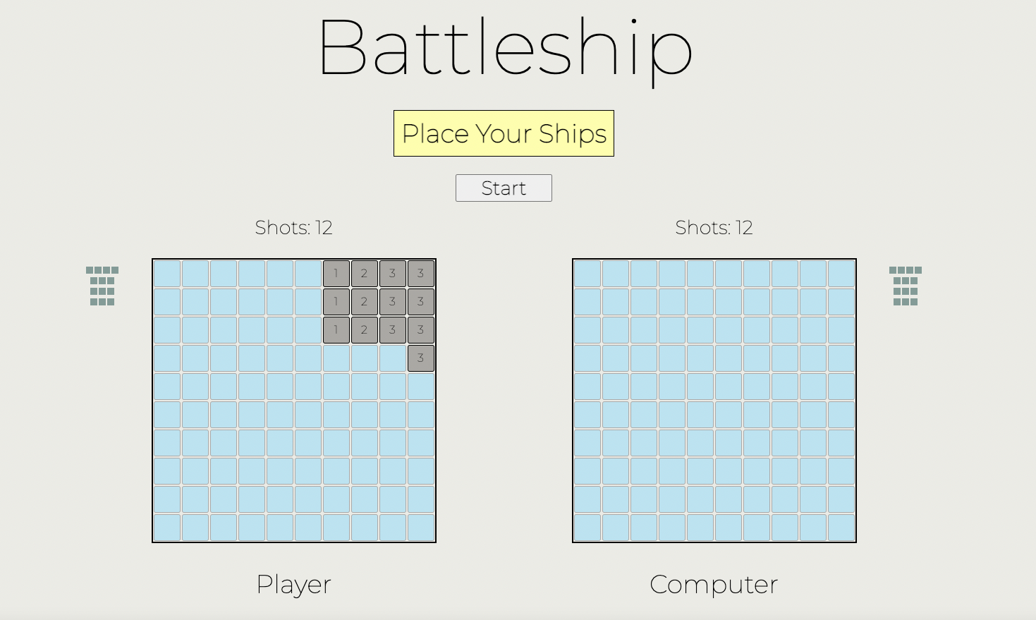 Starting the game