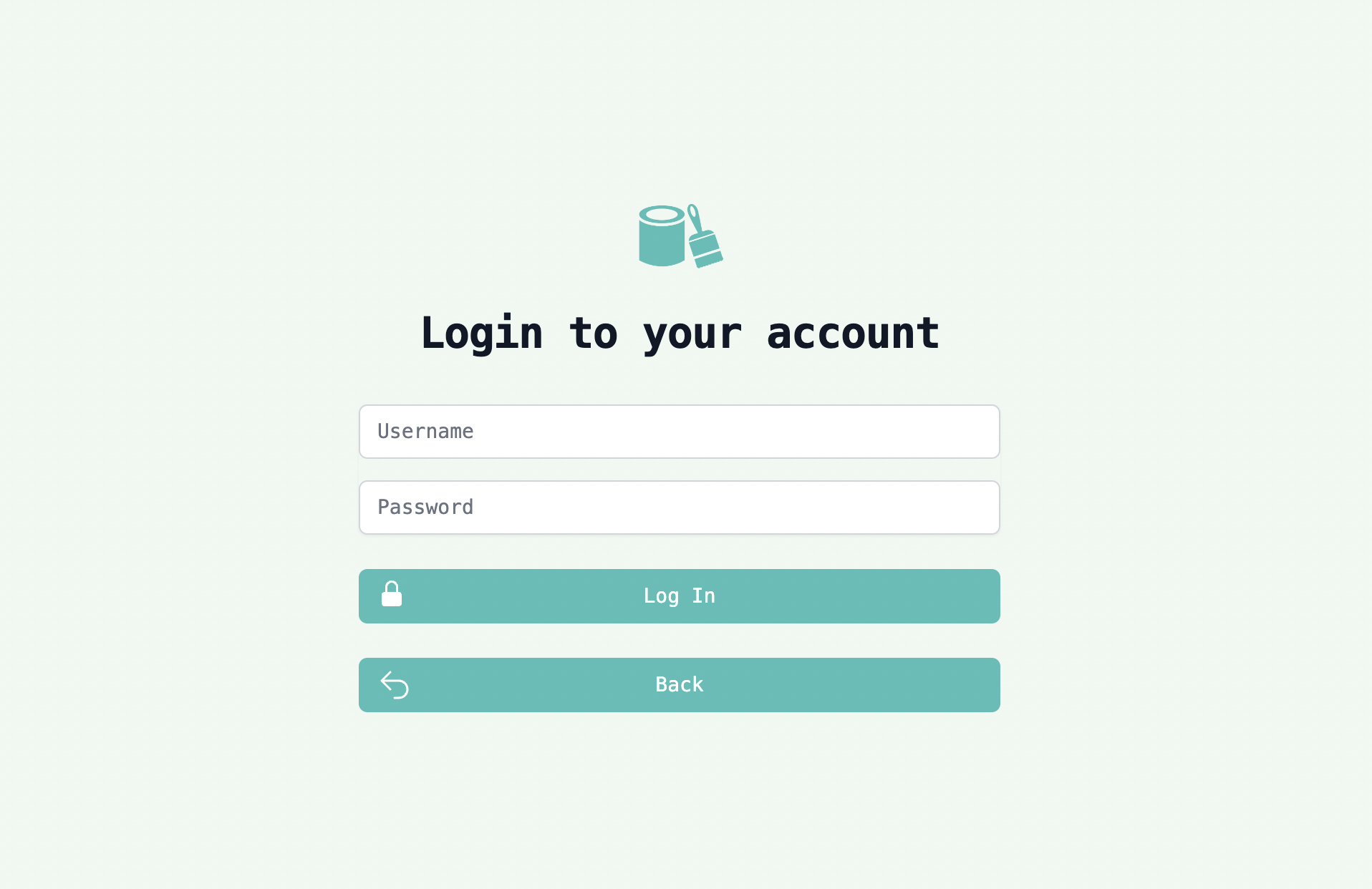 Picture of the login website