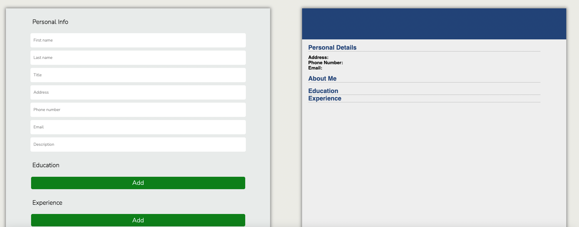 CV-app
